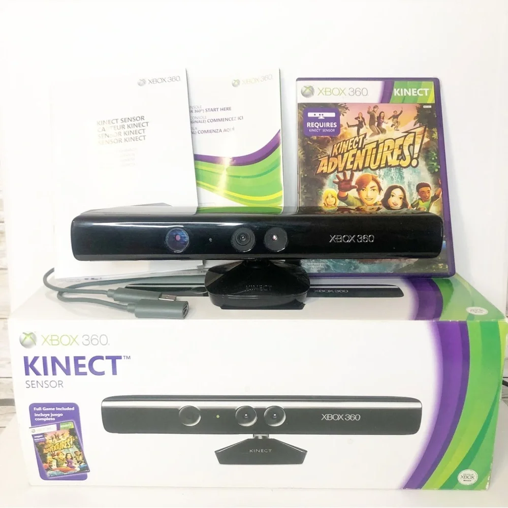 Microsoft Xbox 360 Kinect Sensor w/Adventures Game (2010)